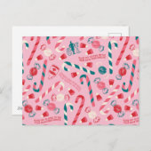 Cartes Pour Fêtes Annuelles Elf Holiday Candy Motif (Devant / Derrière)