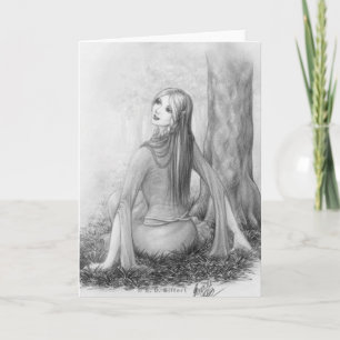 Cartes Pour Fêtes Annuelles Elf Lady