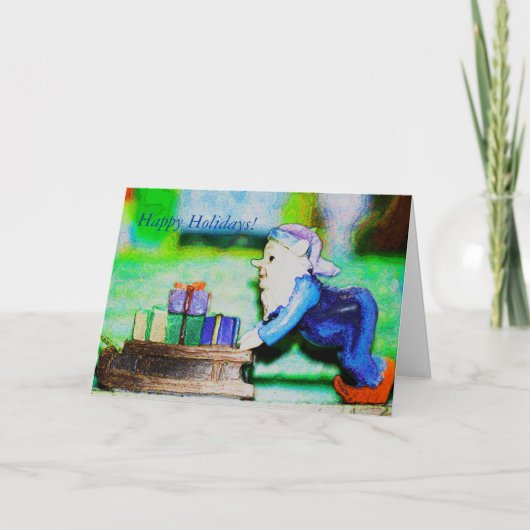 Cartes Pour Fêtes Annuelles Elf occupé (Devant)