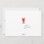 Cartes Pour Fêtes Annuelles Elf Shenanigans Nom Signe Chasseur Vert Noël (Dos)