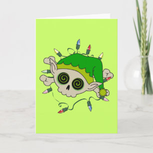 Cartes Pour Fêtes Annuelles Elf Skull