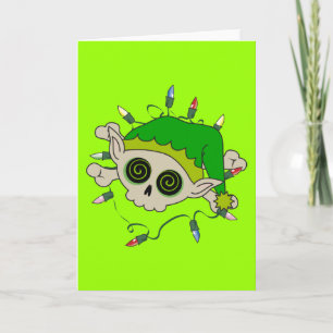 Cartes Pour Fêtes Annuelles Elf Skull