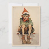 Cartes Pour Fêtes Annuelles Elfe de Noël expressionniste 1 (Devant)