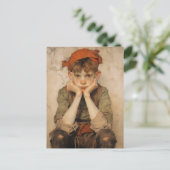 Cartes Pour Fêtes Annuelles Elfe de Noël expressionniste 2 (Debout devant)