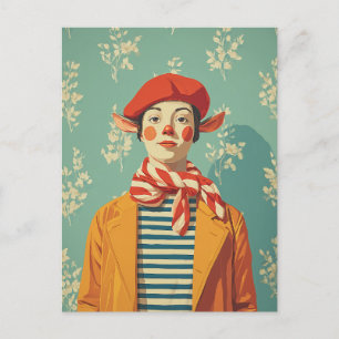 Cartes Pour Fêtes Annuelles Elfe de Noël rétro Whimsical