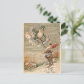 Cartes Pour Fêtes Annuelles Elfes et Lune (Debout devant)