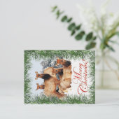 Cartes Pour Fêtes Annuelles Elk Noël (Debout devant)