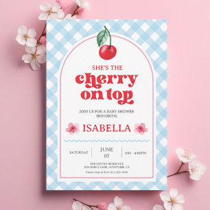Cartes Pour Fêtes Annuelles Elle est la cerise sur le Baby shower supérieur In