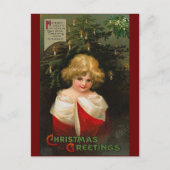 Cartes Pour Fêtes Annuelles Ellen H. Clapsaddle - Christmas Girl (Devant)