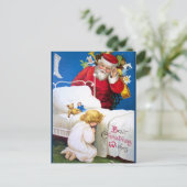 Cartes Pour Fêtes Annuelles Ellen H. Clapsaddle : J'écoute Père Noël (Debout devant)