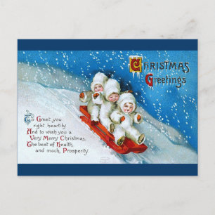Cartes Pour Fêtes Annuelles Ellen H Clapsaddle Winter Kids