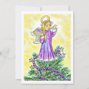 Cartes Pour Fêtes Annuelles Eloise Christmas Angel JL Biel
