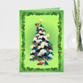 Cartes Pour Fêtes Annuelles ELVES, SAINT & NOËL ARBRE par SHARON SHARPE (Devant)