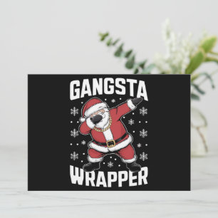 Cartes Pour Fêtes Annuelles Emballage Gangsta Drôle de Santa Dabbing Noël