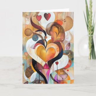 Cartes Pour Fêtes Annuelles Embrasse éternelle de l'amour