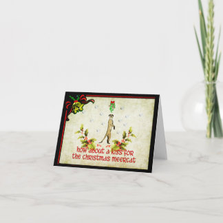 Cartes Pour Fêtes Annuelles Embrassez un Meerkat