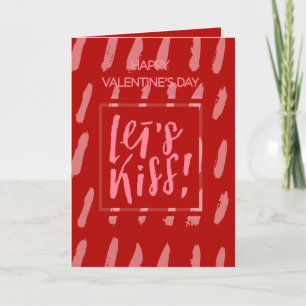 Cartes Pour Fêtes Annuelles Embrassons-nous Je t'aime Saint-Valentin
