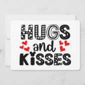 Cartes Pour Fêtes Annuelles Embrous et baisers (Devant)