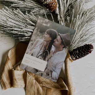 Cartes Pour Fêtes Annuelles EMELIA Gold Imprimable Cute unique photo Noël