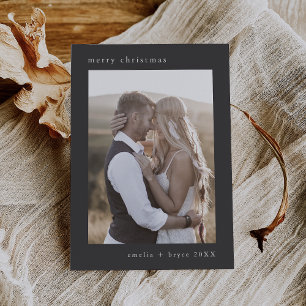 Cartes Pour Fêtes Annuelles EMELIA Grey Bohemian Xmas Famille Photo Noël