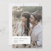 Cartes Pour Fêtes Annuelles EMELIA Noir imprimable mignon photo unique Noël (Devant)