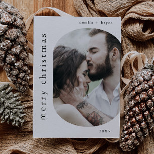 Cartes Pour Fêtes Annuelles EMELIA Photo de famille Black Photo Joyeux Noël