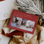 Cartes Pour Fêtes Annuelles EMELIA Red Hilarious Photo Funny Noël<br><div class="desc">EMELIA Red Hilarious Photo Funny Christmas Card. La carte dit "tout est amusant et jeux jusqu'à ce que Père Noël vérifie la liste des coquins". Personnalisez le devant de la carte avec 2 photos amusantes,  votre nom de famille et l'année.</div>