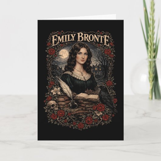 Cartes Pour Fêtes Annuelles Emily Brontë (Devant)