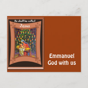 Cartes Pour Fêtes Annuelles Emmanuel, Dieu avec nous