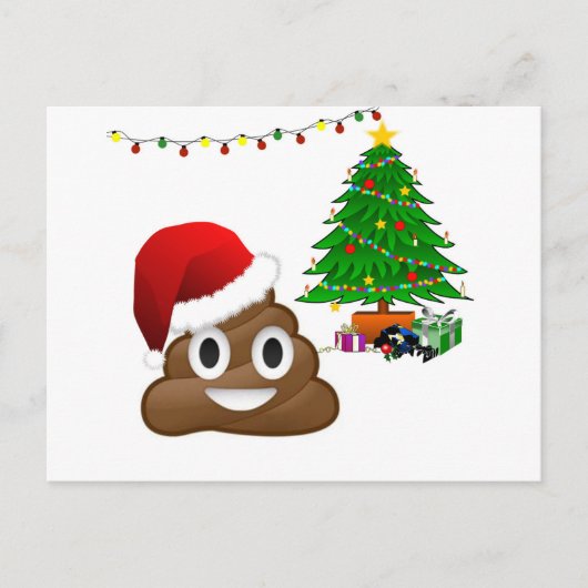 Cartes Pour Fêtes Annuelles emoji de noël (Devant)