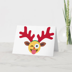 Cartes Pour Fêtes Annuelles émotion des rennes de xmas