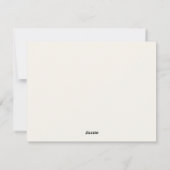 Cartes Pour Fêtes Annuelles Emplacement personnalisé pour monogramme mignon de (Dos)