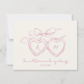 Cartes Pour Fêtes Annuelles Emplacement personnalisé pour monogramme mignon de (Devant)