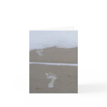 Empreintes de pas de Joyeux Noël dans la neige