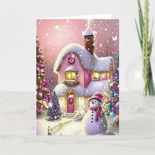 Cartes Pour Fêtes Annuelles En attente de Père Noël Folded