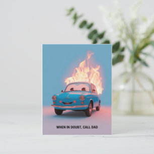 Cartes Pour Fêtes Annuelles En cas de doute, appelez papa Funny Father's Day p