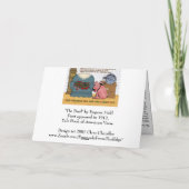 Cartes Pour Fêtes Annuelles en vichy Chien et Calico Cat (Dos)