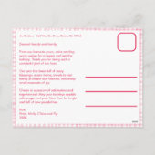 Cartes Pour Fêtes Annuelles en vichy Fête rose Vavy Custom 3 Photo (Dos)