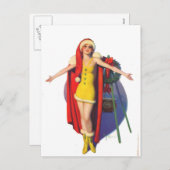 Cartes Pour Fêtes Annuelles Encart de Noël (Devant / Derrière)