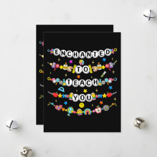 Cartes Pour Fêtes Annuelles Enchanté de vous enseigner Professeur Drôle