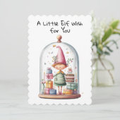 Cartes Pour Fêtes Annuelles Enchanted Elf | North Pole Christmas Magic (Debout devant)