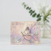 Cartes Pour Fêtes Annuelles Enchanted fairytale Fairy Flat Holiday Card (Debout devant)