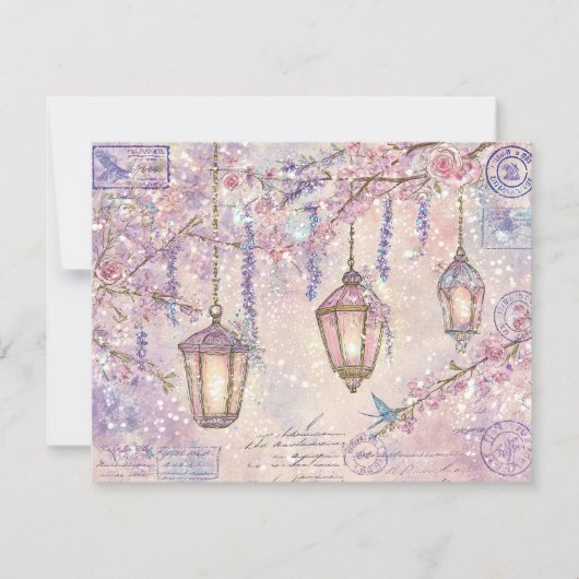 Cartes Pour Fêtes Annuelles Enchanted fairytale Flat Holiday Card (Devant)