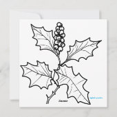 Cartes Pour Fêtes Annuelles Enchanted Forest Solstice Path Grey Imprimer (Dos)