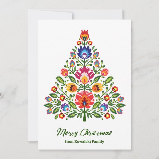 Cartes Pour Fêtes Annuelles Enchantement folklorique : Un Noël inspiré de Lowi (Devant)