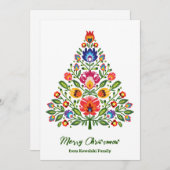 Cartes Pour Fêtes Annuelles Enchantement folklorique : Un Noël inspiré de Lowi (Devant / Derrière)