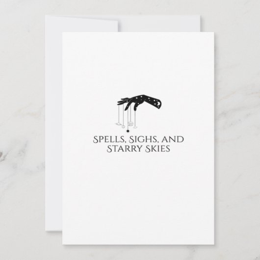 Cartes Pour Fêtes Annuelles Encre Whimsigoth – Forêts Mystiques, Lunes & Magie (Devant)