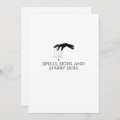 Cartes Pour Fêtes Annuelles Encre Whimsigoth – Forêts Mystiques, Lunes & Magie (Devant / Derrière)