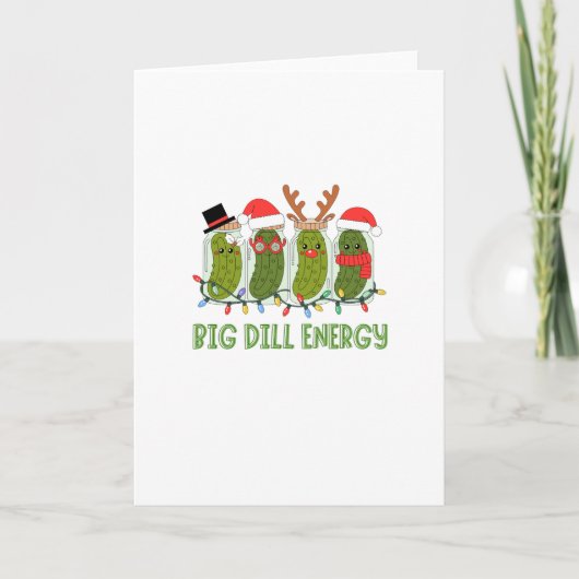 Cartes Pour Fêtes Annuelles Énergie Big Dill (Devant)