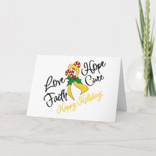 Cartes Pour Fêtes Annuelles Enfance Cancer Love Hope Holidays